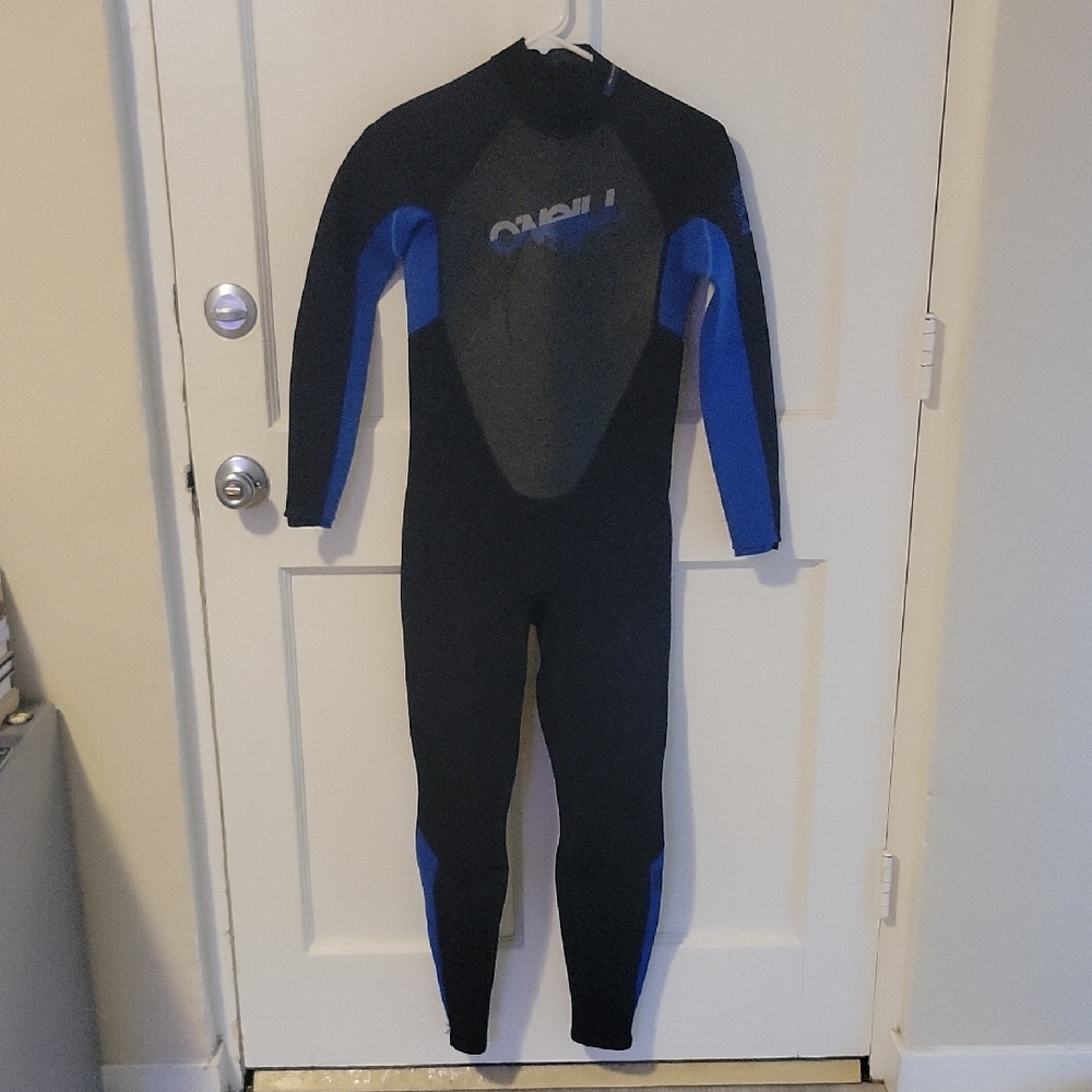 O’Neill Reactor Full Wetsuit Youth 14 Black Blue Surf Suit Kids